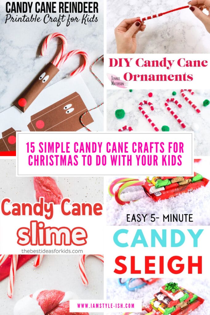 15 Simple Candy Cane Crafts for Christmas To Do With Your Kids