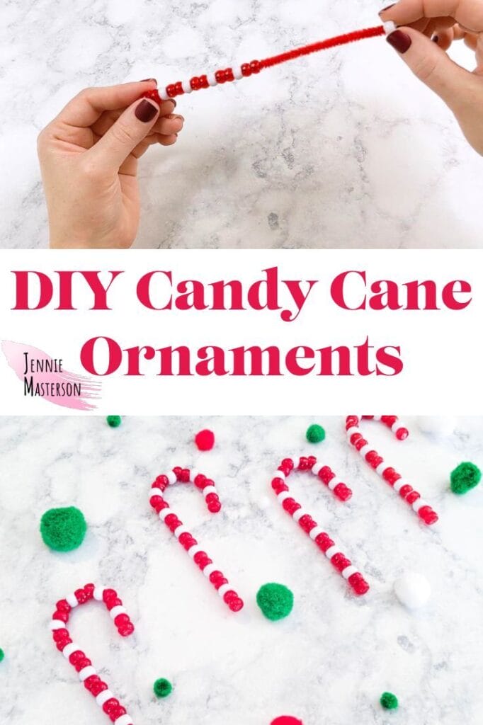 DIY Candy Cane Ornaments