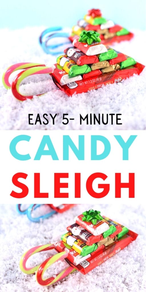 5 Minute Candy Cane Sleigh