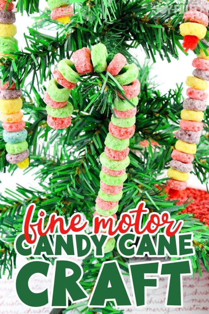 Fine Motor Candy Cane Craft