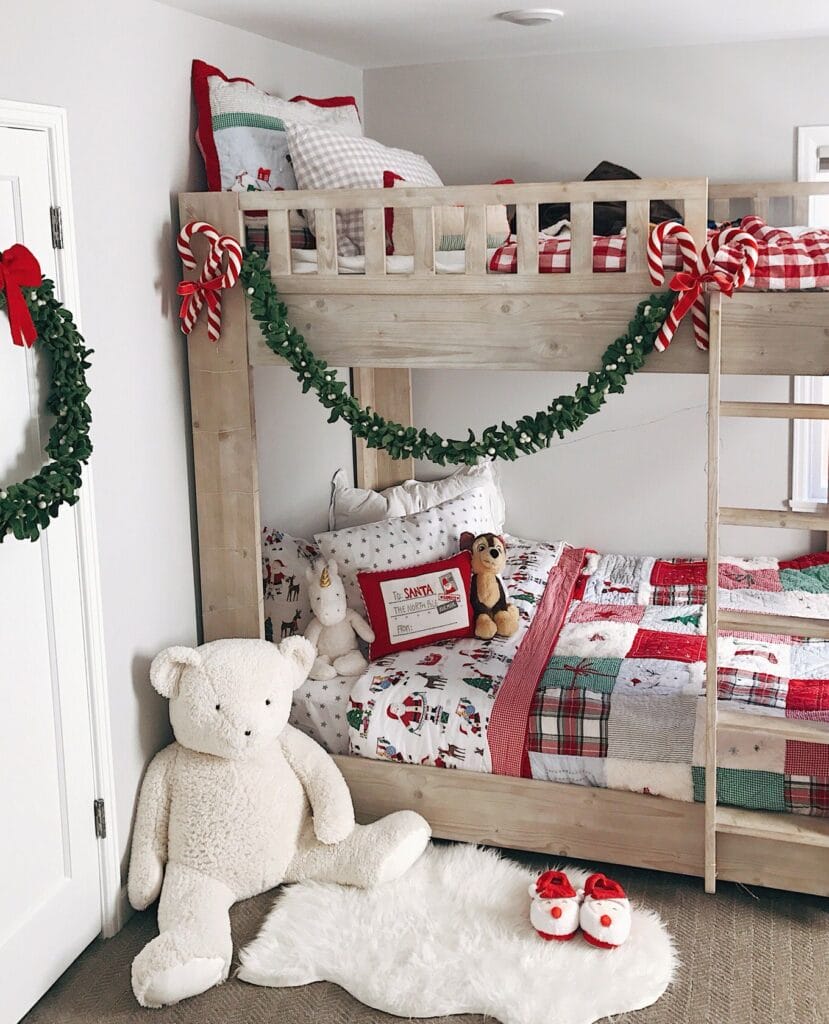 holiday bunk beds kids rooms decor