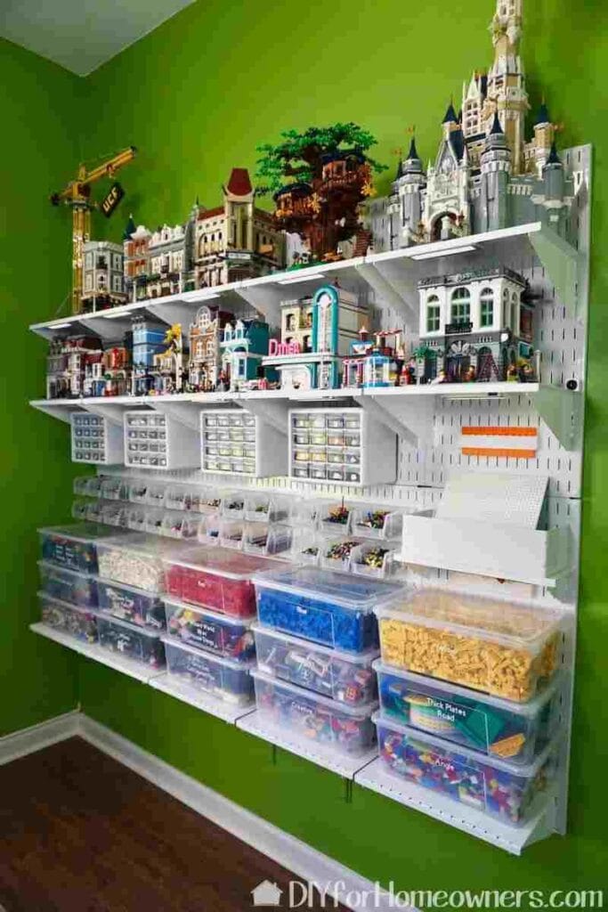 37 Lifesaving Lego Storage Ideas You Need  Lego room, Storage kids room,  Lego bedroom