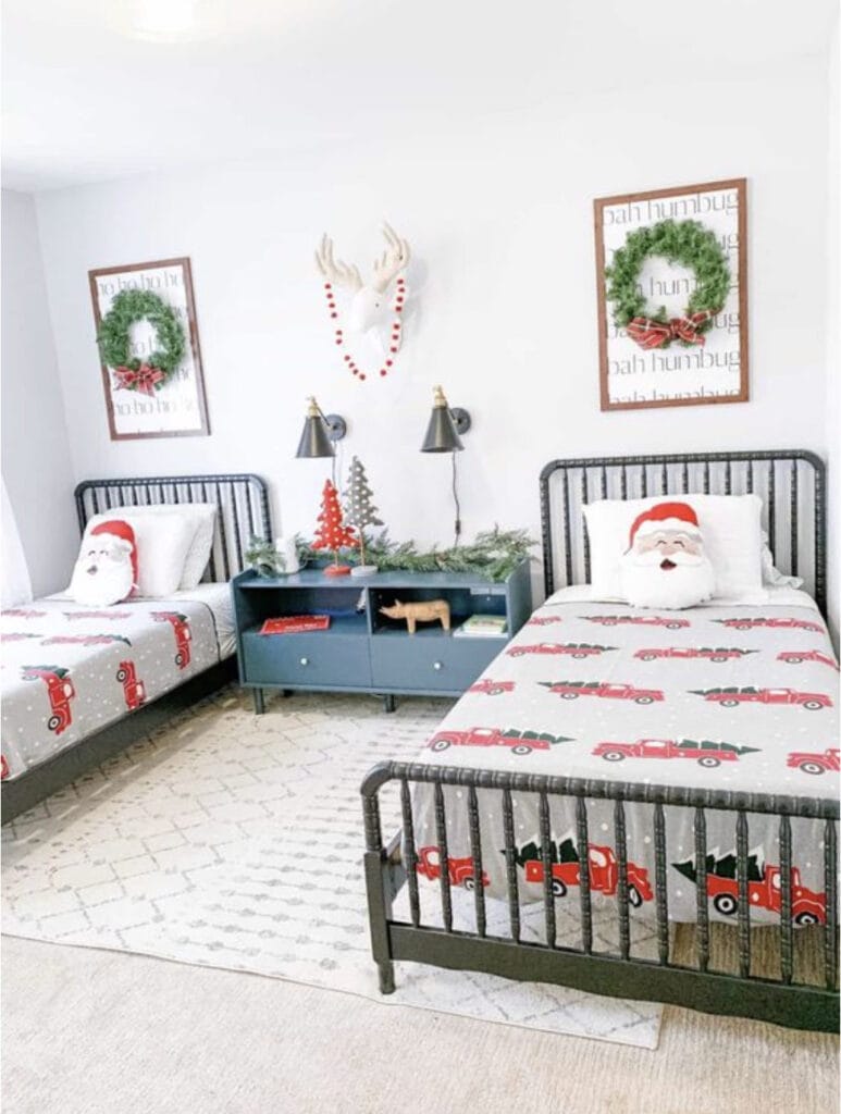 boys christmas bedroom decor
