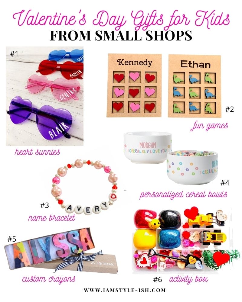 non-candy valentine's day gifts for kids from small shops
