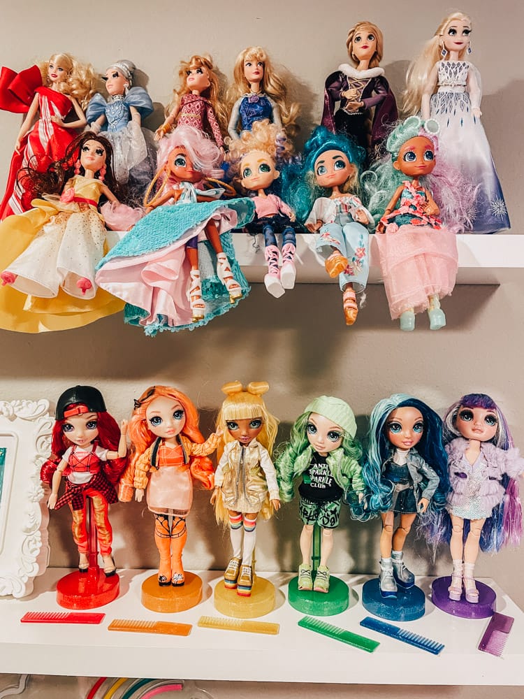 Barbie Store It All Storage Toys Accessory Shelf Wheeled Organizer
