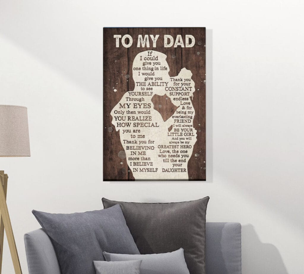 Personalized Wall Art Valentine's Gifts for Dads