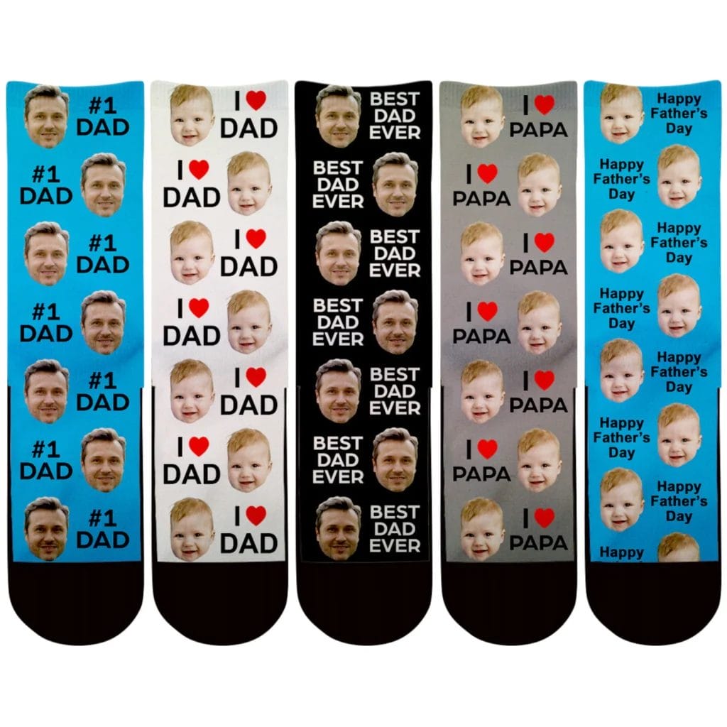 Personalized Socks Valentine's Gifts for Dads