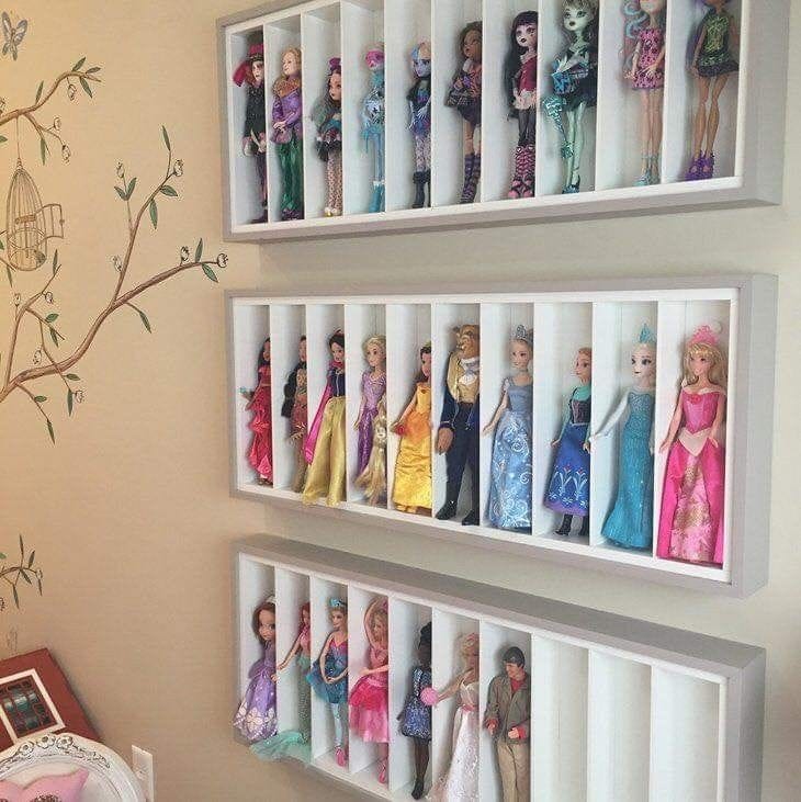 barbie doll display storage