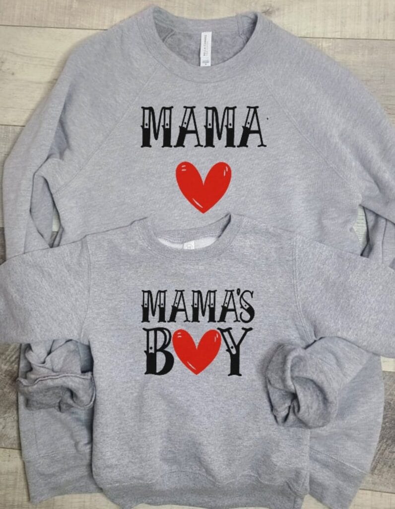 mama and mama's boy sweatshirts