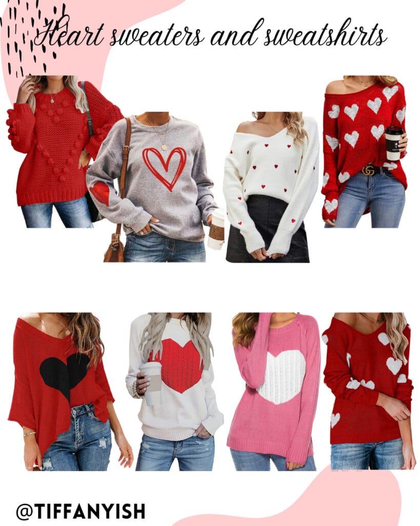 heart sweaters