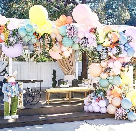 Spring Floral Balloon Arch