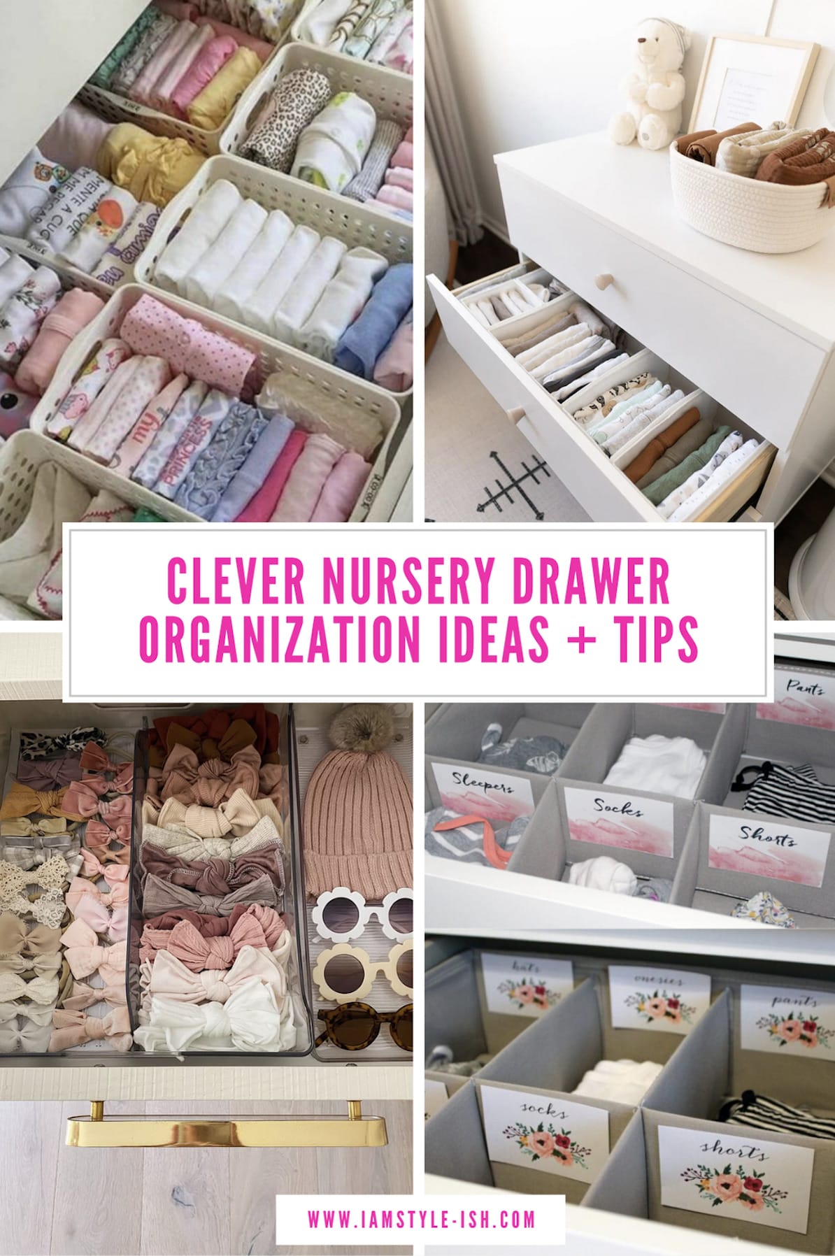 Clever Nursery Drawer Organization Ideas for new parents