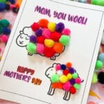 Free Mother’s Day Activity: Sheep Pom Pom Printable