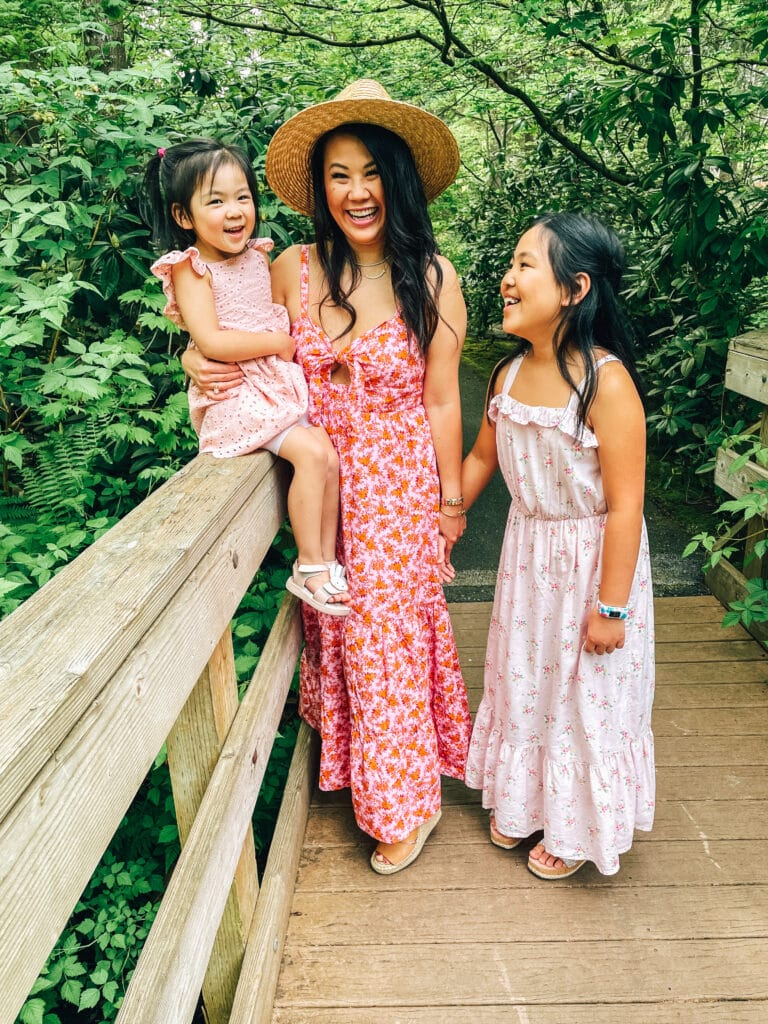 mommy and daughter pink dresses