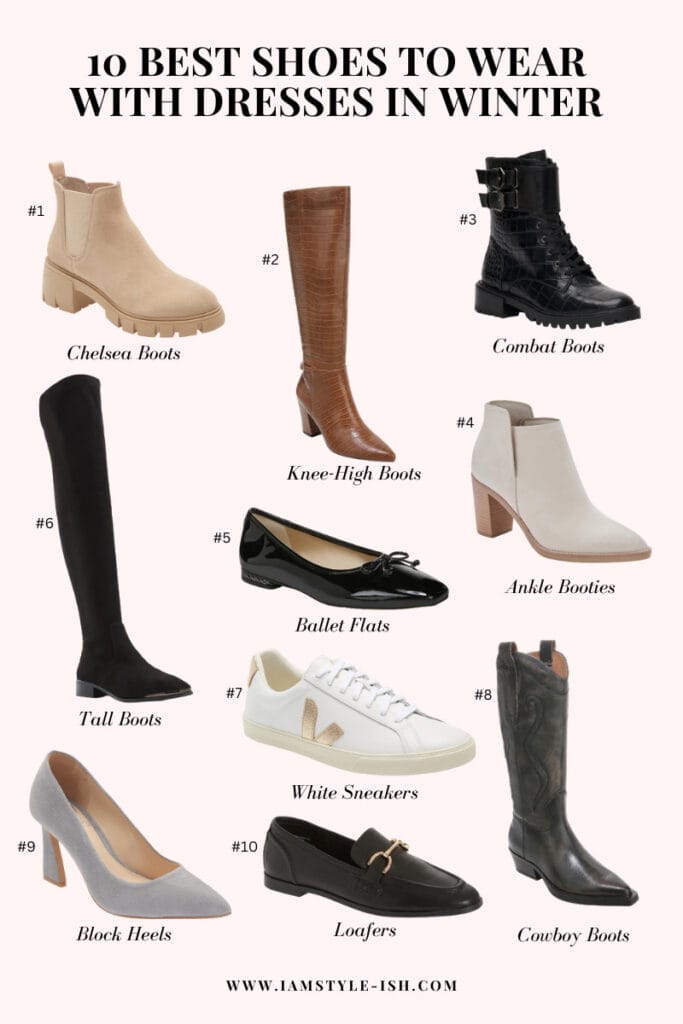 Shoes to wear with dresses store in winter