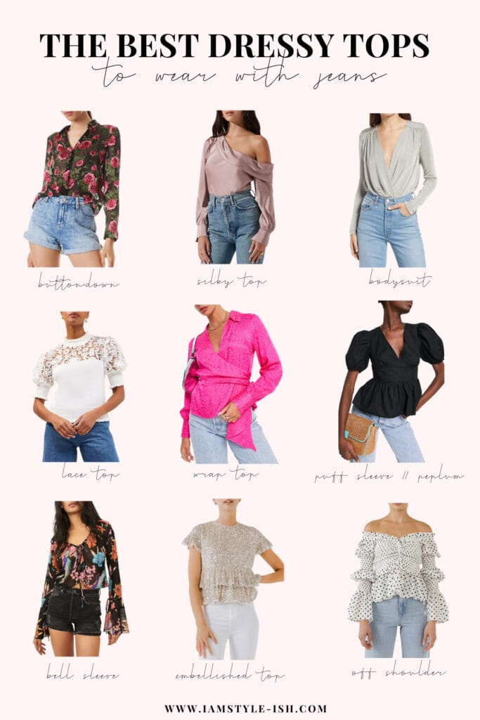 Dressy tops with jeans sale