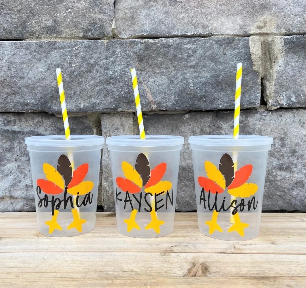 Kids Personalized Thanksgiving Cup