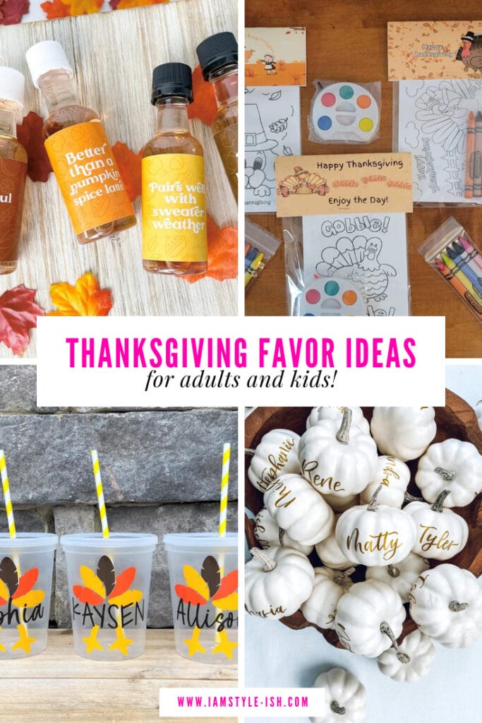 thanksgiving favor ideas for adults and kids