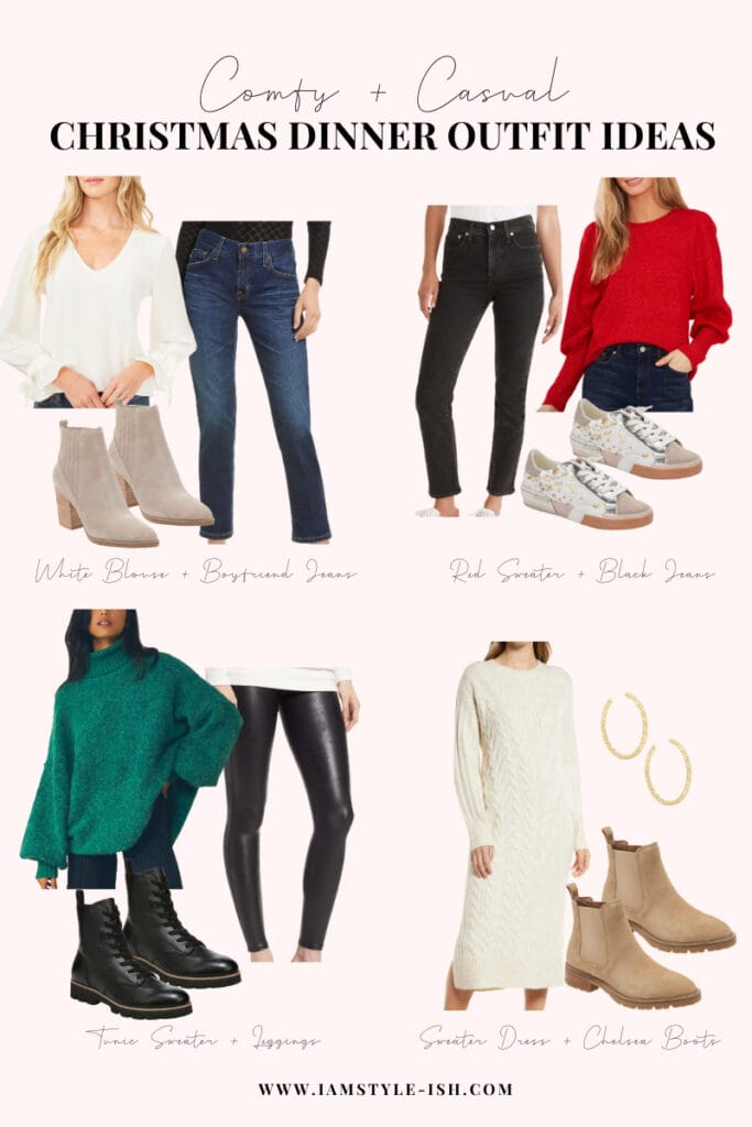 casual christmas dinner outfit ideas