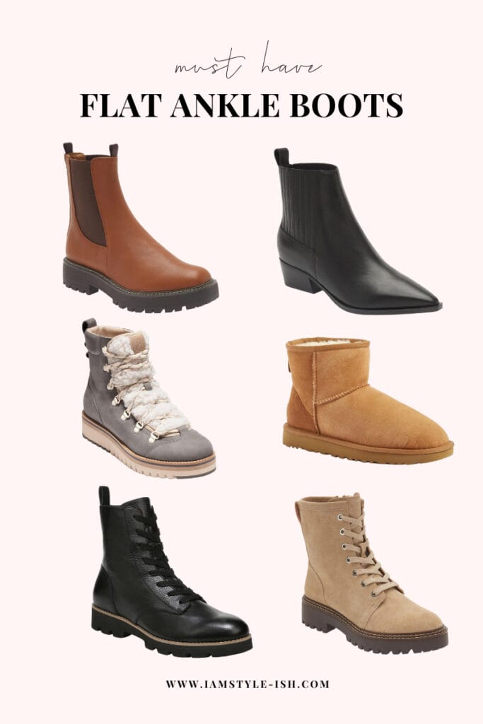 must have flat ankle boots