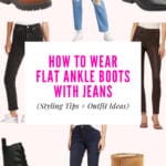 The best ways to style Flat Ankle Boots with Jeans for fall and winter