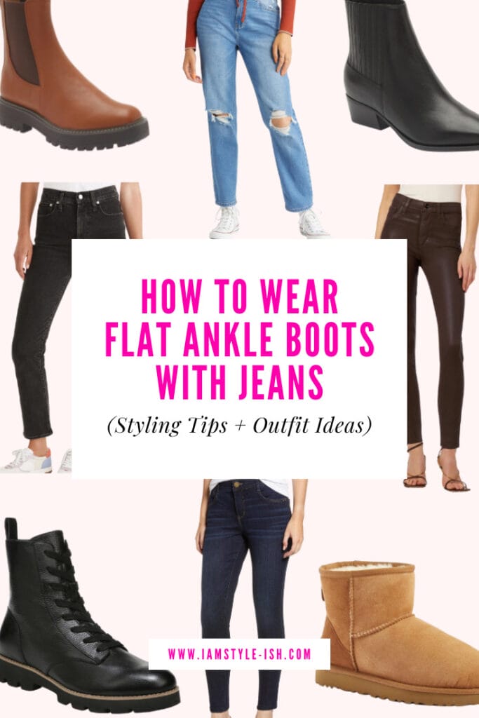 How to Wear Flat Ankle Boots with Jeans (Styling Tips + Outfit Ideas)