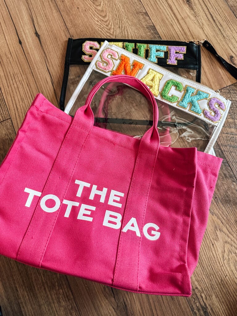 tote bag and snack zipper pouch
