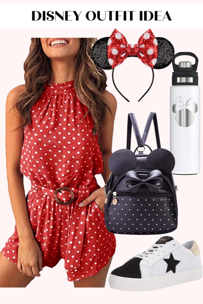 minnie mouse inspired outfit for disneyland