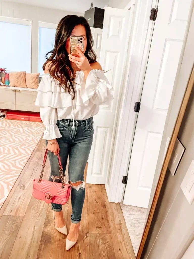 Off-The-Shoulder Bodysuit outfit