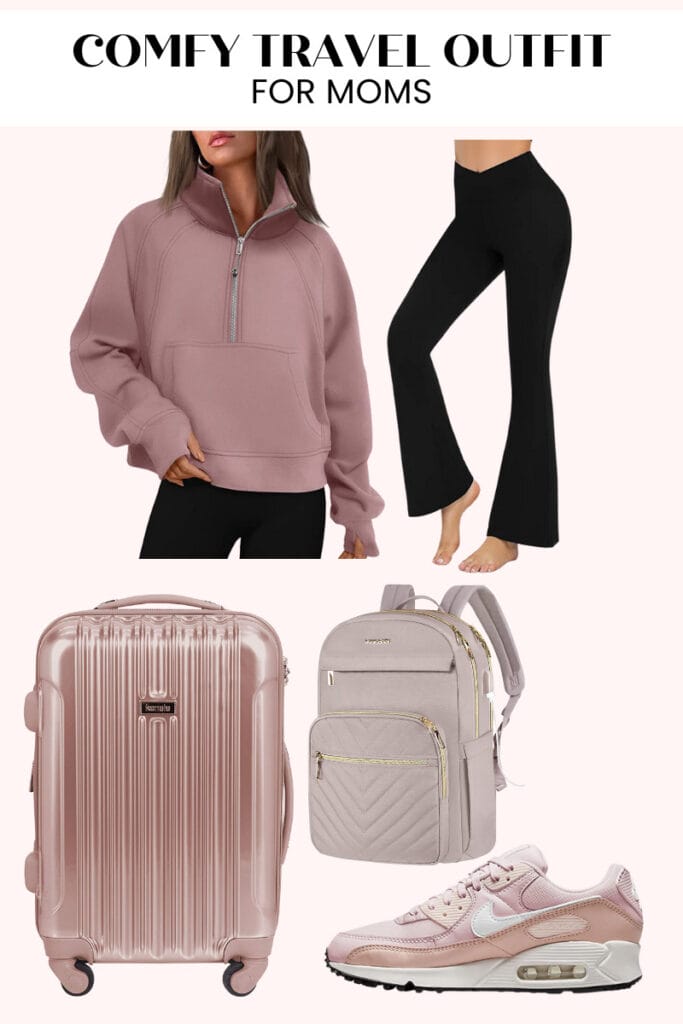 travel outfit flared leggings