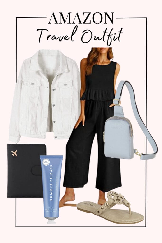 travel outfit with two piece set