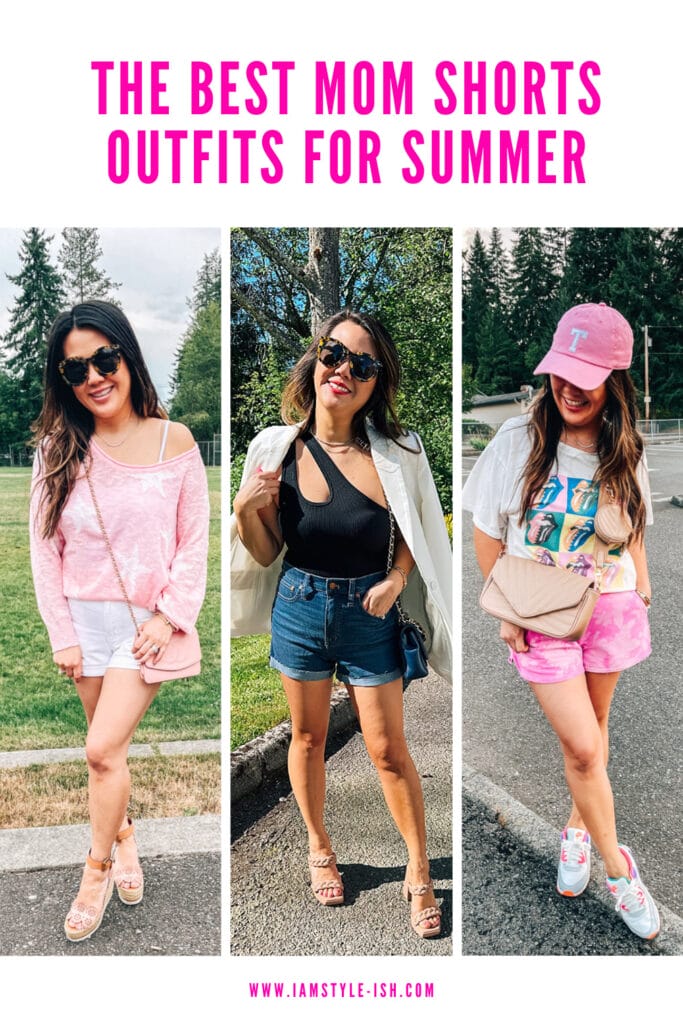 best mom shorts outfit for summer