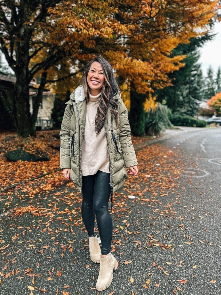 fall and winter boots outfit idea