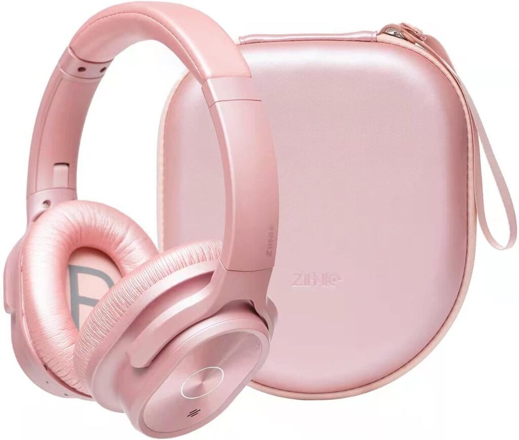 pink Wireless Bluetooth Headset w/ Case
